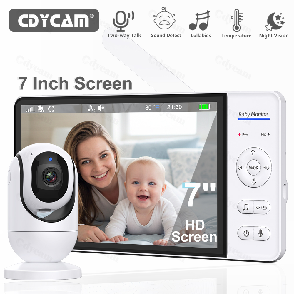Audio Music For Video - Moniteur vidéo pour bébé, 7.0 pouces,