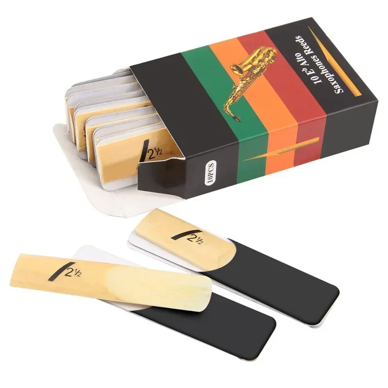 Saxophone Reed Pack - Lot de 10 Pailles pour Saxophone