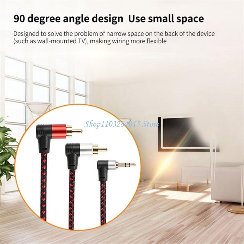 Audio And Music Splitter - R6FF – câble RCA à 90