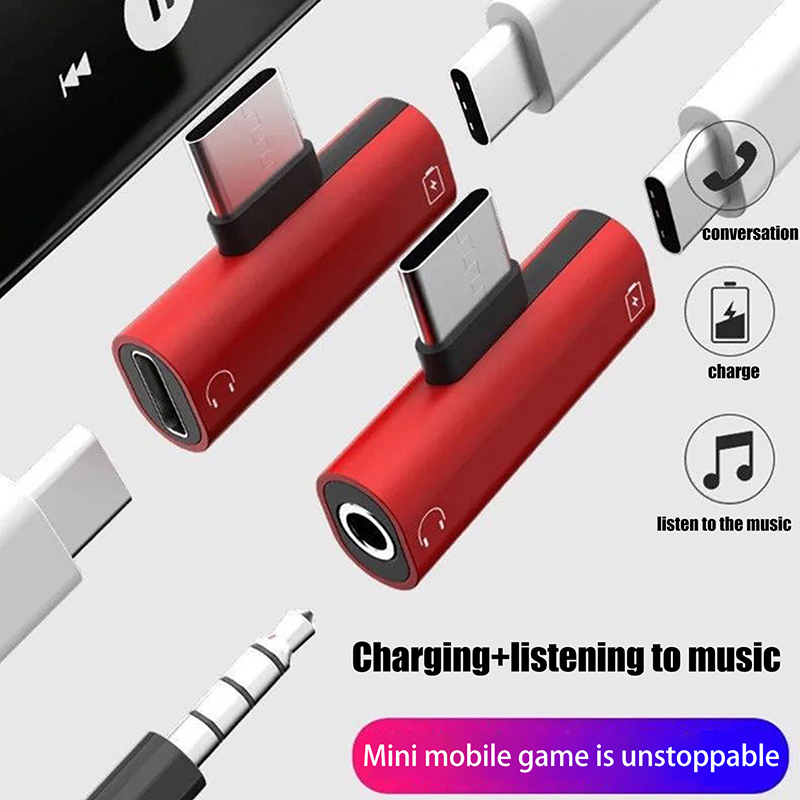 Audio And Music Splitter - Adaptateurs métalliques USB Type-C vers prise