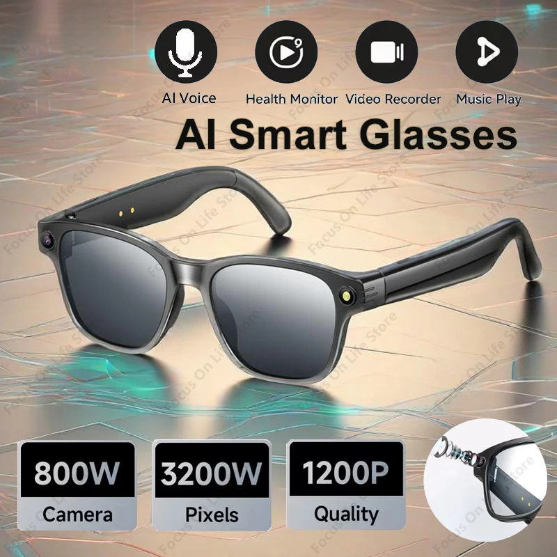 Audio Music For Video - Lunettes Intelligentes IA avec Caméra 8