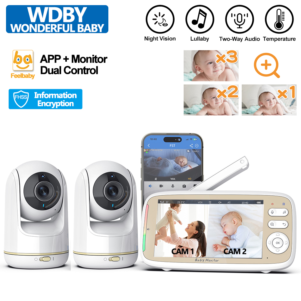 VB803 PRO Baby Monitor, avec 2 - Audio Music For Video avis et prix