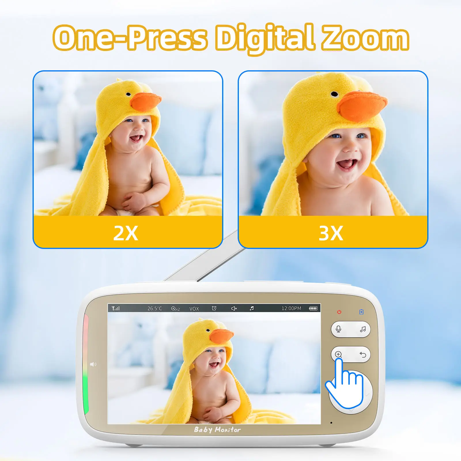VB803 PRO Baby Monitor, avec 2 - Audio Music For Video avis et prix