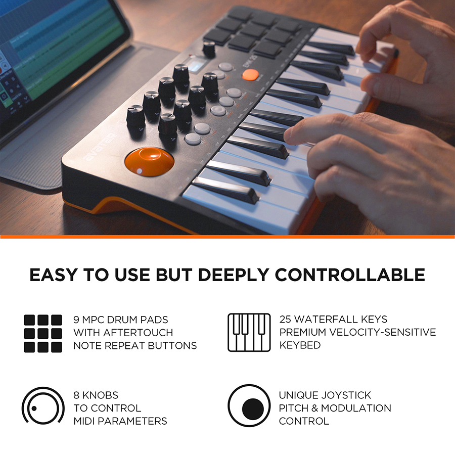 Clavier contrôleur MIDI avec 2 - Midi Controller Pad avis et prix