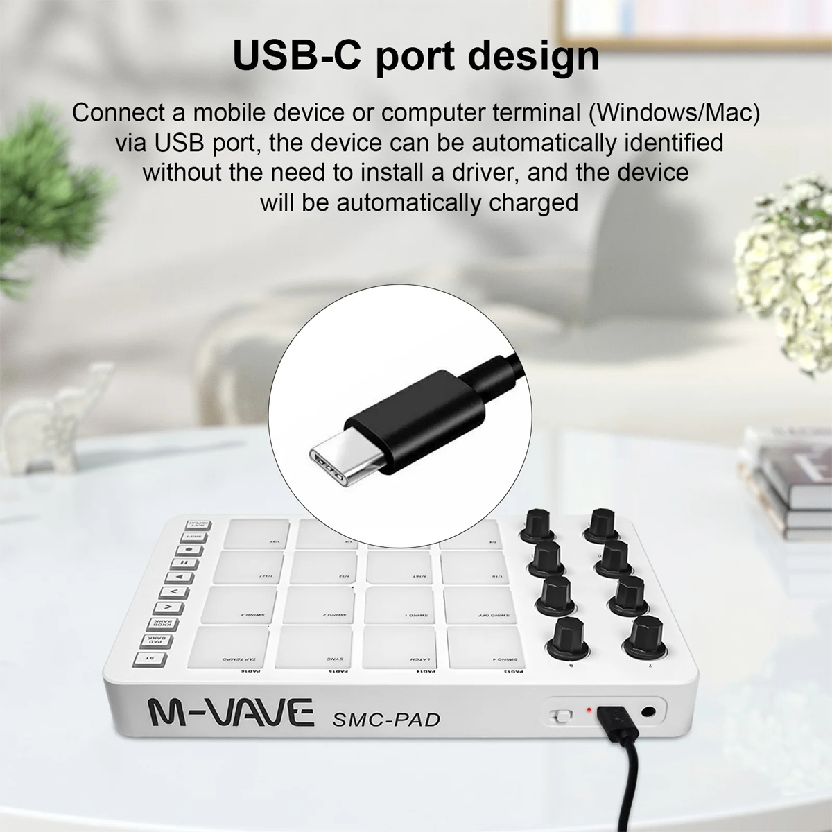 Contrôleur MIDI sans fil M-VAV - Midi Controller Pad avis et prix
