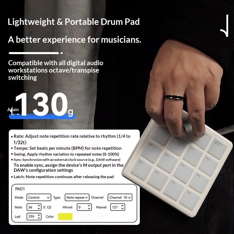 M-VAVE SMC-PAD POCKET Contrôle - Midi Controller Pad avis et prix