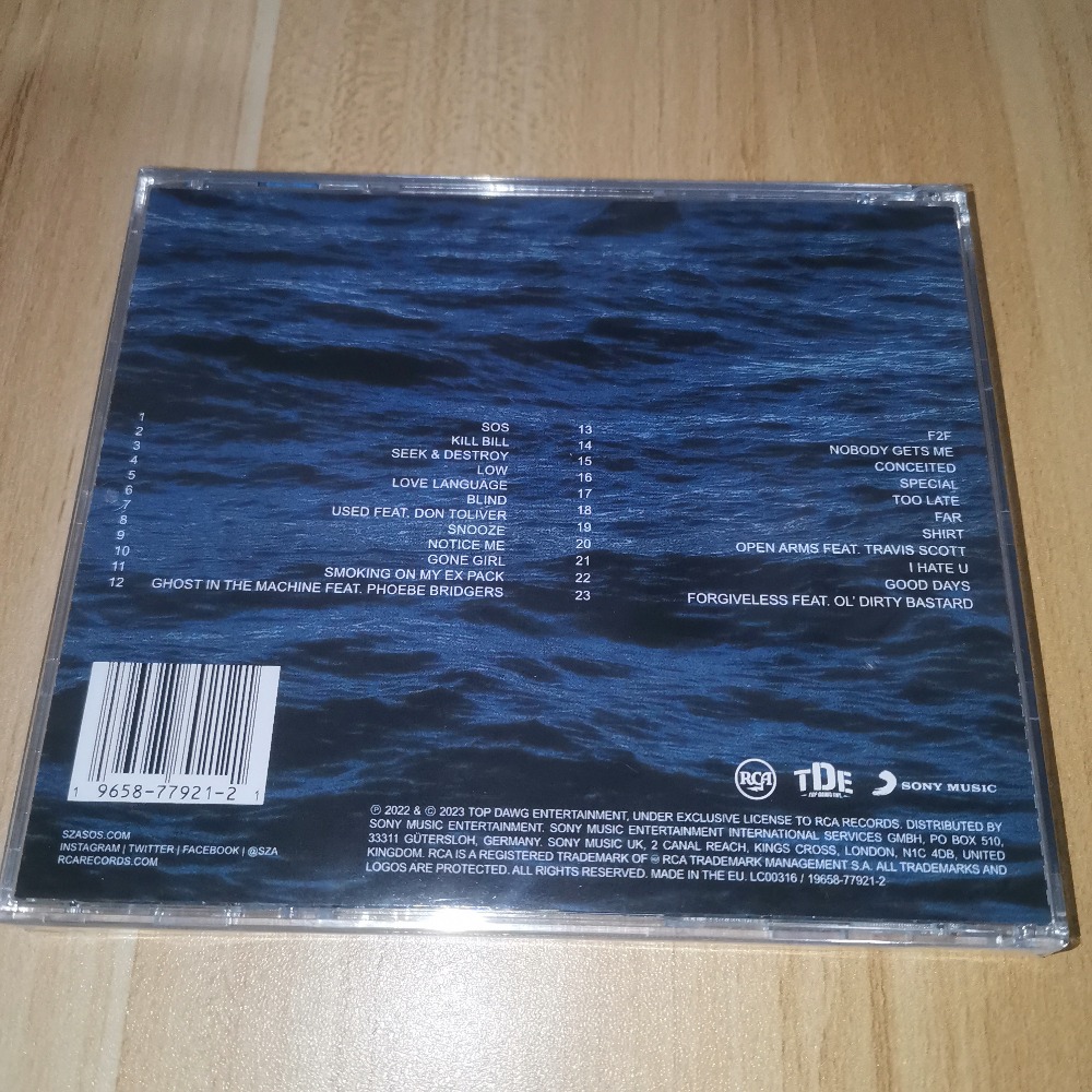 SZA SOS CD R&B Pop Soul Music  - Audio Music Songs avis et prix