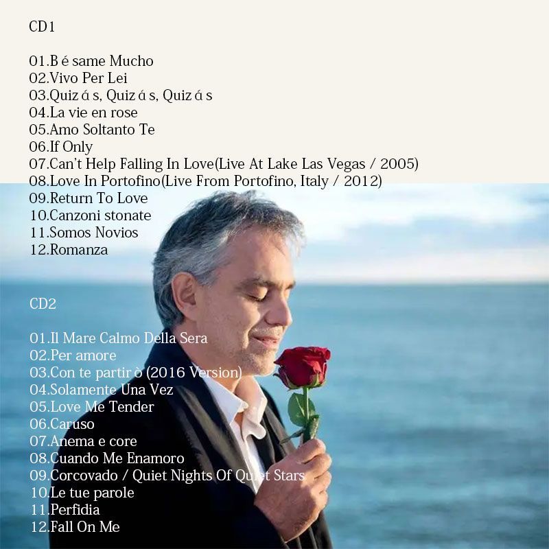 CD Andrea Bocelli My Love Song - Audio Music Songs avis et prix