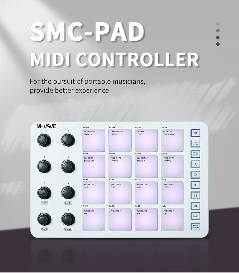 Contrôleur MIDI portable M-Vav - Midi Controller Pad avis et prix