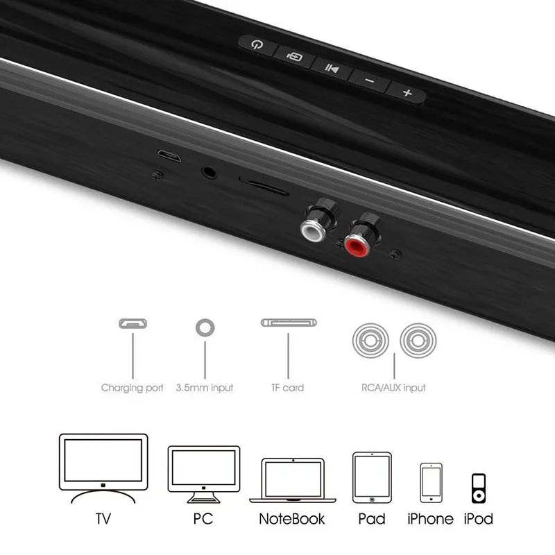 Barre de son Bluetooth sans fi - Audio Music Visualizer avis et prix