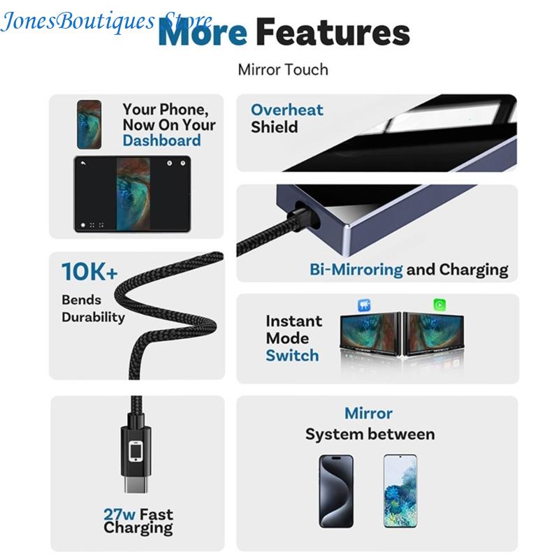 Box Radio Mirroring Link 720P, - Audio Visualizer Music Player avis et prix