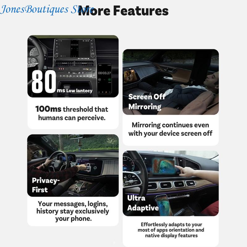 Box Radio Mirroring Link 720P, - Audio Visualizer Music Player avis et prix