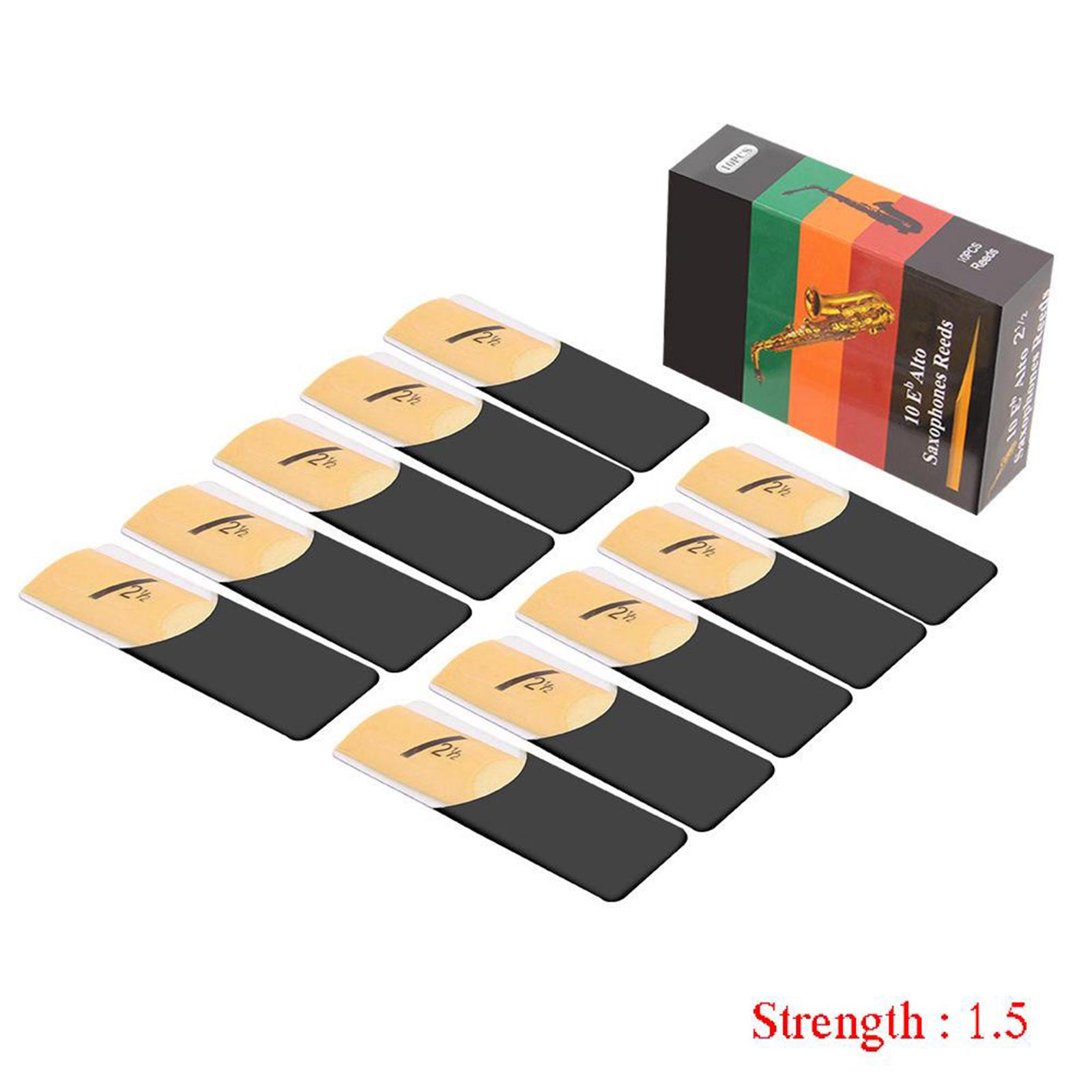 Lot de 10 anches traditionnell - Saxophone Reed Pack avis et prix