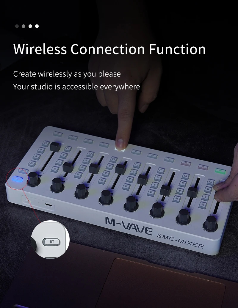 Contrôleur MIDI sans fil M-VAV - Midi Controller Pad avis et prix