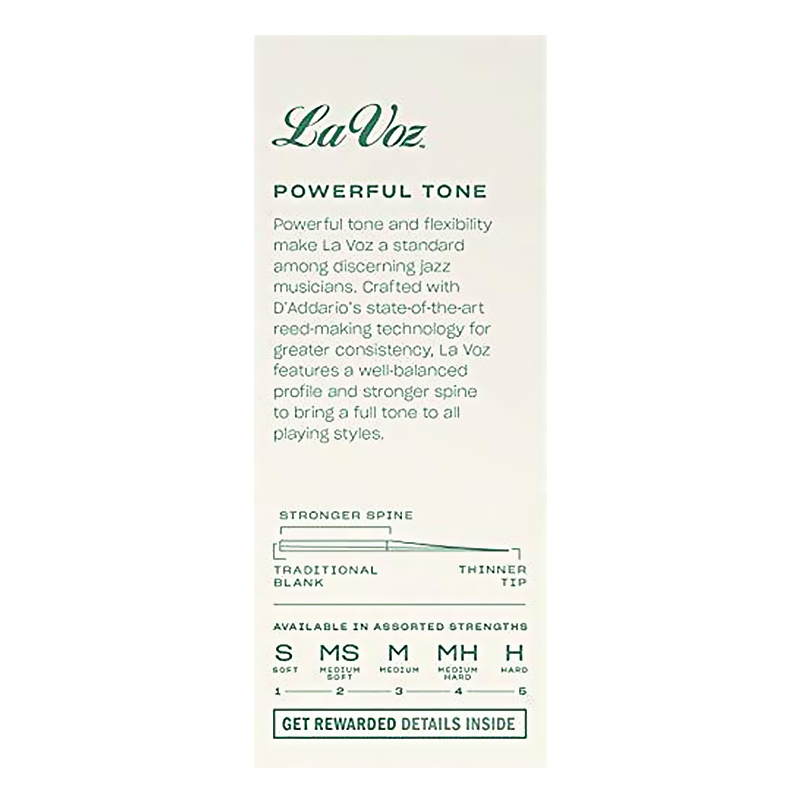 RICO La Voz Lavoz Woodwinds An - Saxophone Reed Pack avis et prix