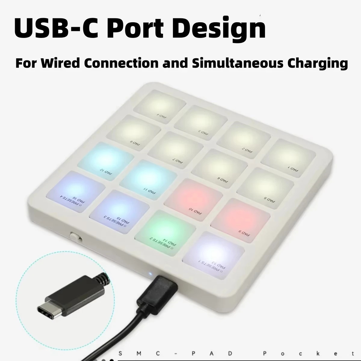 M-VAVE SMC-PAD POCKET Blanc/Ve - Midi Controller Pad avis et prix