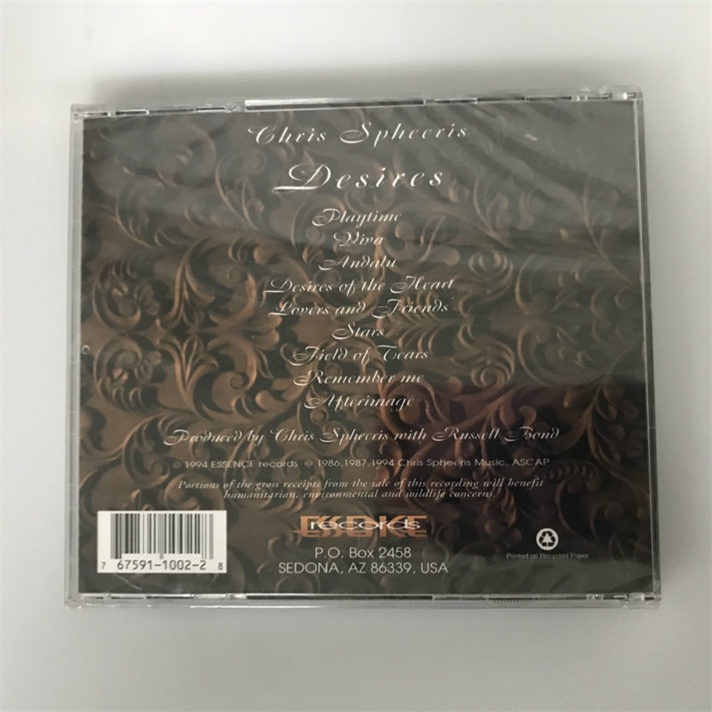 CD 'Desires' Chris Spheeris, D - Audio Music Free avis et prix